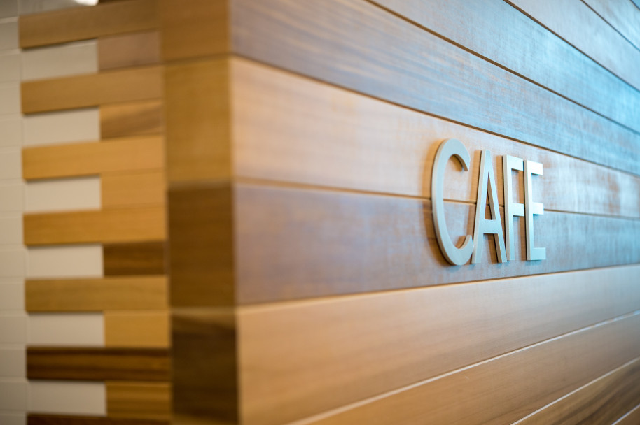 Patterson Health Center Cafe Entrance Sign