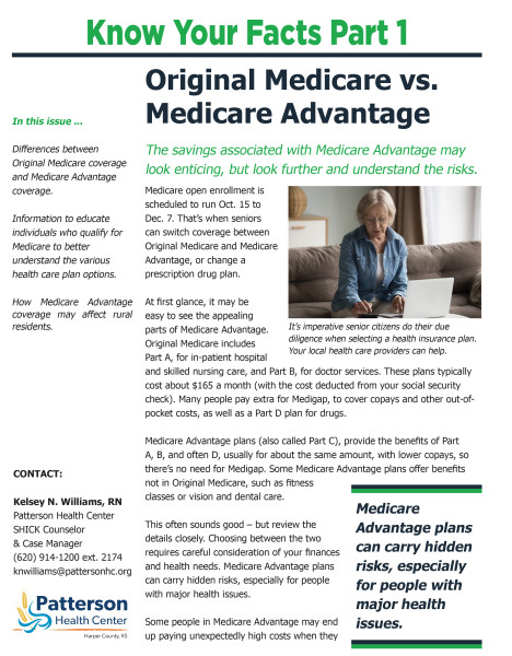 Original Medicare Vs Medicare Advantage Patterson Health Center Original Medicare Vs Medicare Advantage Patterson Health Center
